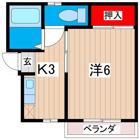 ヒガシハイツの物件間取画像